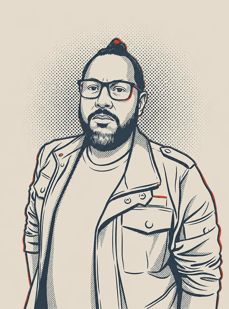 Retrato de César Santivañez, dirección editorial
